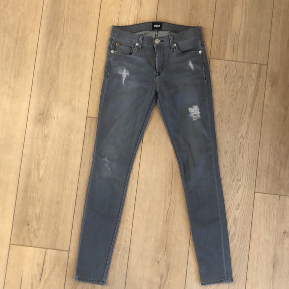 Hudson Nico Super Skinny Midrise Jeans size 26, in Grey (Tres). - Picture 3 of 10